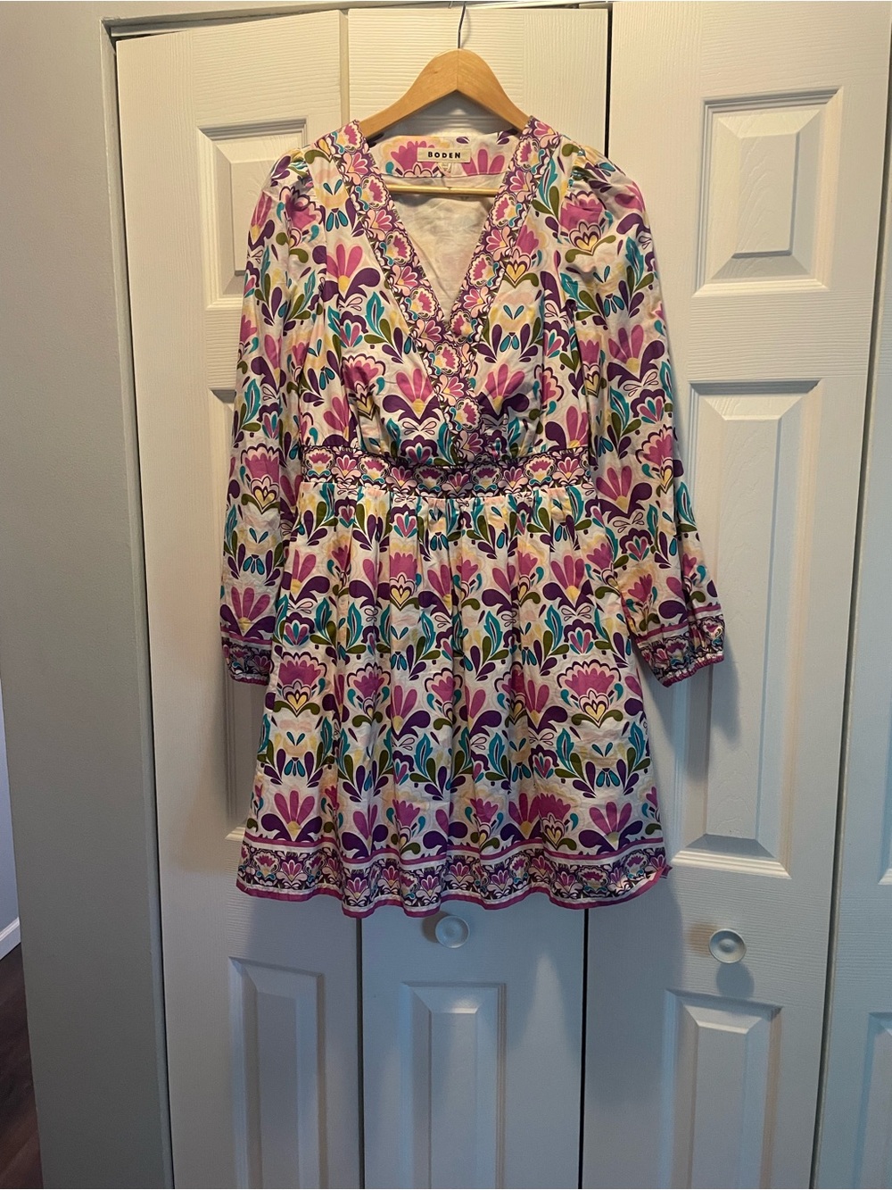 Boden Mya cotton short dress size 4 - Picture 3 of 5